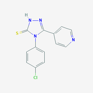 molecular formula C13H9ClN4S B182985 4-(4-Chloro-phenyl)-5-pyridin-4-yl-4H-[1,2,4]triazole-3-thiol CAS No. 74270-76-1