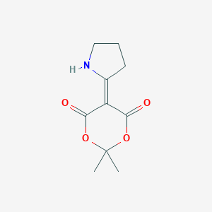 molecular formula C10H13NO4 B182987 2,2-Dimethyl-5-(pyrrolidin-2-ylidene)-1,3-dioxane-4,6-dione CAS No. 70912-52-6