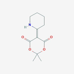 molecular formula C11H15NO4 B182989 2,2-Dimethyl-5-piperidin-2-ylidene-1,3-dioxane-4,6-dione CAS No. 70912-53-7
