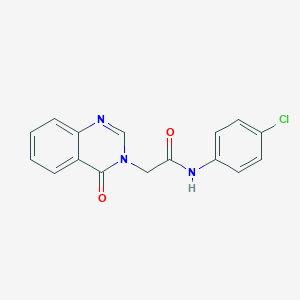 3(4H)-Quinazolineacetamide, N-(4-chlorophenyl)-4-oxo-