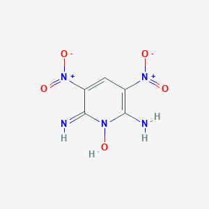 molecular formula C5H5N5O5 B183004 2,6-Pyridinediamine, 3,5-dinitro-, 1-oxide CAS No. 132683-64-8