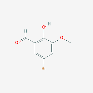 molecular formula C8H7BrO3 B183005 5-Bromo-2-hydroxy-3-methoxybenzaldehyde CAS No. 5034-74-2