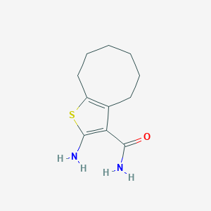2-Amino-4,5,6,7,8,9-hexahydrocycloocta[b]thiophene-3-carboxamide