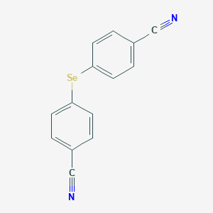 molecular formula C14H8N2Se B183015 4-[(4-Cyanophenyl)selanyl]benzonitrile CAS No. 117995-33-2