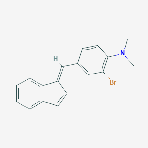 molecular formula C18H16BrN B183019 2-Bromo-4-(1H-inden-1-ylidenemethyl)-N,N-dimethylaniline CAS No. 28164-39-8