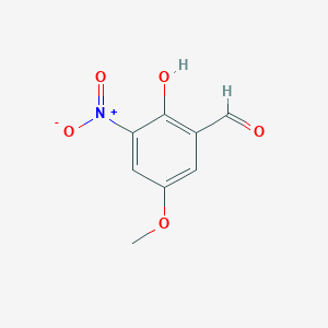 molecular formula C8H7NO5 B183026 2-Hydroxy-5-methoxy-3-nitrobenzaldehyde CAS No. 34549-69-4