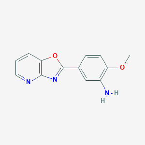 molecular formula C13H11N3O2 B183032 2-Methoxy-5-([1,3]oxazolo[4,5-b]pyridin-2-yl)aniline CAS No. 879590-14-4