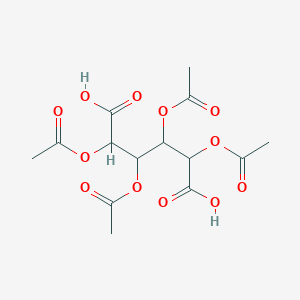 molecular formula C14H18O12 B183035 2,3,4,5-Tetraacetyloxyhexanedioic acid CAS No. 5469-75-0