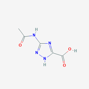 molecular formula C5H6N4O3 B183039 5-Acetamido-1H-1,2,4-triazole-3-carboxylic acid CAS No. 199291-95-7