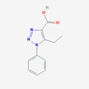 molecular formula C11H11N3O2 B183042 5-ethyl-1-phenyl-1H-1,2,3-triazole-4-carboxylic acid CAS No. 716361-89-6