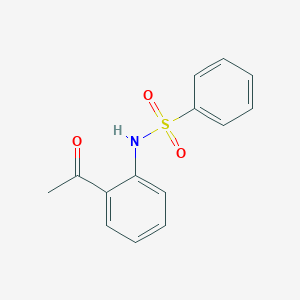 molecular formula C14H13NO3S B183044 N-(2-acetylphenyl)benzenesulfonamide CAS No. 129271-99-4