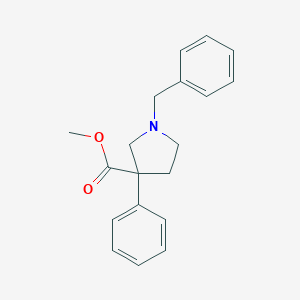 molecular formula C19H21NO2 B183049 Methyl 1-benzyl-3-phenylpyrrolidine-3-carboxylate CAS No. 124562-89-6
