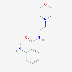 molecular formula C13H19N3O2 B183050 2-amino-N-[2-(4-morpholinyl)ethyl]benzamide CAS No. 857486-15-8