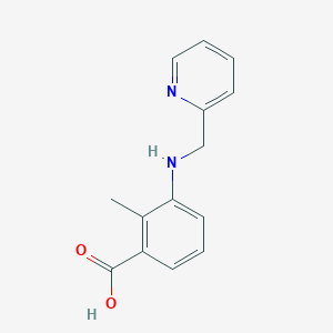 molecular formula C14H14N2O2 B183064 2-Methyl-3-((pyridin-2-ylmethyl)amino)benzoic acid CAS No. 881445-78-9