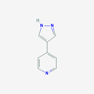 molecular formula C8H7N3 B018307 4-(1H-吡唑-4-基)吡啶 CAS No. 19959-71-8