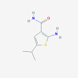 molecular formula C8H12N2OS B183072 2-Amino-5-isopropylthiophene-3-carboxamide CAS No. 343272-23-1