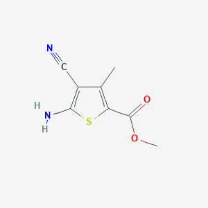 molecular formula C8H8N2O2S B183074 Methyl 5-amino-4-cyano-3-methylthiophene-2-carboxylate CAS No. 61320-65-8