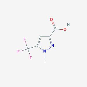 molecular formula C6H5F3N2O2 B183081 1-methyl-5-(trifluoromethyl)-1H-pyrazole-3-carboxylic acid CAS No. 481065-92-3