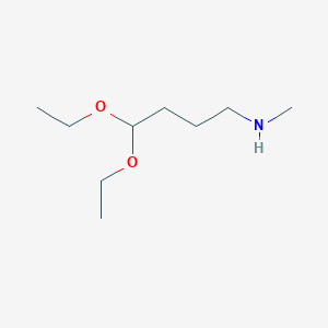 molecular formula C9H21NO2 B018309 4,4-二乙氧基-N-甲基丁-1-胺 CAS No. 114094-45-0