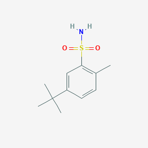 molecular formula C11H17NO2S B183094 5-Tert-butyl-2-methylbenzene-1-sulfonamide CAS No. 7155-00-2