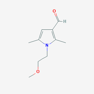 molecular formula C10H15NO2 B183097 1-(2-methoxyethyl)-2,5-dimethyl-1H-pyrrole-3-carbaldehyde CAS No. 445023-46-1