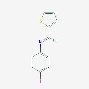 molecular formula C11H8INS B183102 Benzenamine, 4-iodo-N-(2-thienylmethylene)- CAS No. 15310-76-6