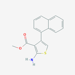 molecular formula C16H13NO2S B183106 Methyl 2-amino-4-(1-naphthyl)thiophene-3-carboxylate CAS No. 350997-17-0