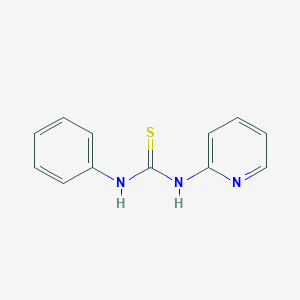 molecular formula C12H11N3S B183107 1-Phenyl-3-(2-pyridyl)-2-thiourea CAS No. 886-60-2