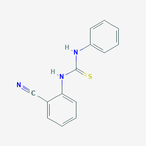 molecular formula C14H11N3S B183109 N-(2-cyanophenyl)-N'-phenylthiourea CAS No. 92165-07-6