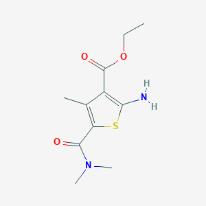 molecular formula C11H16N2O3S B183113 Ethyl 2-amino-5-(dimethylcarbamoyl)-4-methylthiophene-3-carboxylate CAS No. 217962-82-8