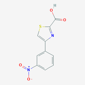 molecular formula C10H6N2O4S B183114 4-(3-Nitrophenyl)thiazole-2-carboxylic acid CAS No. 185245-05-0