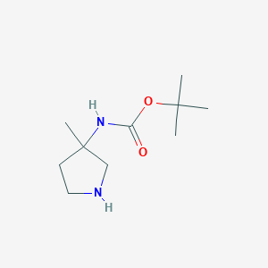 molecular formula C10H20N2O2 B183127 tert-Butyl (3-methylpyrrolidin-3-yl)carbamate CAS No. 147459-52-7