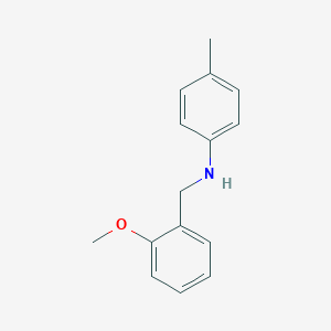 molecular formula C15H17NO B183131 N-[(2-methoxyphenyl)methyl]-4-methylaniline CAS No. 130191-24-1