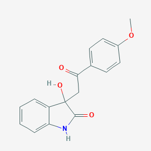 3-hydroxy-3-[2-(4-methoxyphenyl)-2-oxoethyl]-1,3-dihydro-2H-indol-2-one