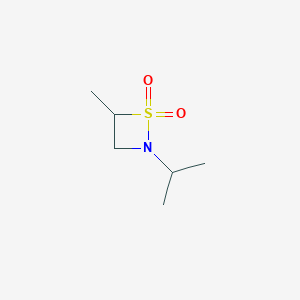 molecular formula C6H13NO2S B018314 2-Isopropyl-4-methyl-1,2-thiazetidine 1,1-dioxide CAS No. 103021-07-4