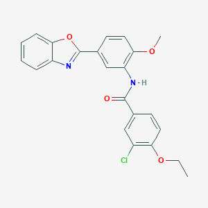 N-(5-Benzooxazol-2-yl-2-methoxy-phenyl)-3-chloro-4-ethoxy-benzamide