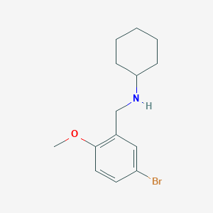 molecular formula C14H20BrNO B183146 N-(5-bromo-2-methoxybenzyl)cyclohexanamine CAS No. 353779-26-7