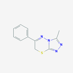 molecular formula C11H10N4S B183167 3-methyl-6-phenyl-7H-[1,2,4]triazolo[3,4-b][1,3,4]thiadiazine CAS No. 54025-94-4