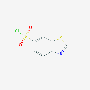 molecular formula C7H4ClNO2S2 B018317 1,3-Benzothiazole-6-sulfonyl chloride CAS No. 181124-40-3