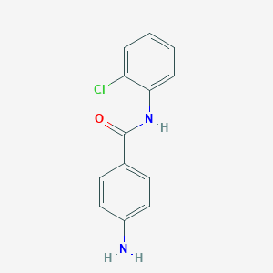 molecular formula C13H11ClN2O B183171 4-amino-N-(2-chlorophenyl)benzamide CAS No. 888-79-9