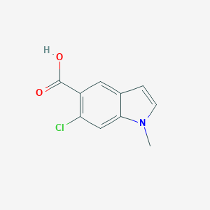 molecular formula C10H8ClNO2 B183177 6-chloro-1-methyl-1H-indole-5-carboxylic acid CAS No. 431062-03-2