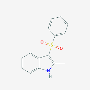 molecular formula C15H13NO2S B183179 1H-Indole, 2-methyl-3-(phenylsulfonyl)- CAS No. 107267-01-6