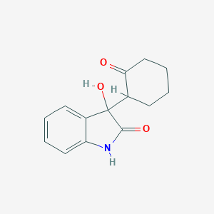 molecular formula C14H15NO3 B183185 3-Hydroxy-3-(2-oxocyclohexyl)indolin-2-one CAS No. 76325-79-6