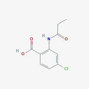 molecular formula C10H10ClNO3 B183188 4-chloro-2-(propionylamino)benzoic acid CAS No. 274901-75-6