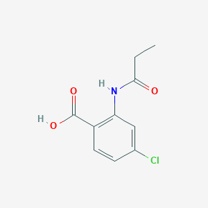 molecular formula C10H10ClNO3 B183188 4-氯-2-(丙酰氨基)苯甲酸 CAS No. 274901-75-6