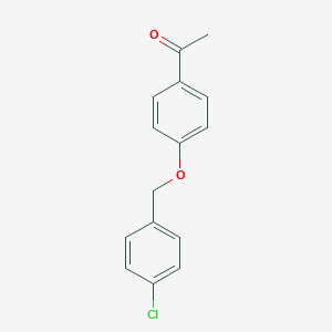 molecular formula C15H13ClO2 B183192 1-{4-[(4-Chlorobenzyl)oxy]phenyl}ethanone CAS No. 61035-74-3