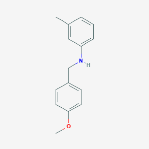 molecular formula C15H17NO B183193 N-(4-methoxybenzyl)-3-methylaniline CAS No. 141606-35-1