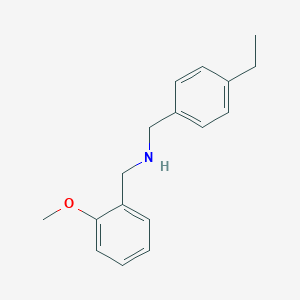 molecular formula C17H21NO B183196 (4-Ethylbenzyl)(2-methoxybenzyl)amine CAS No. 444907-83-9