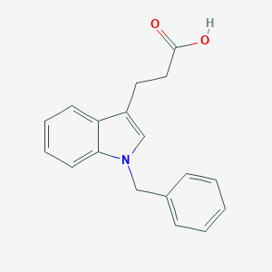 molecular formula C18H17NO2 B183197 3-(1-Benzyl-1H-indol-3-yl)propanoic acid CAS No. 141071-79-6