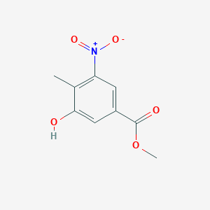 molecular formula C9H9NO5 B183204 Methyl 3-hydroxy-4-methyl-5-nitrobenzoate CAS No. 125229-13-2